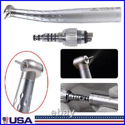 1-10 Dental Handpiece High Speed Air Turbine + 4 Hole quick Coupler Fit NSK/KaVo