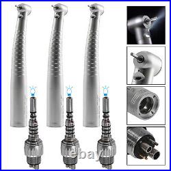 1-10X Dental Fiber Optic High Speed turbine handpiece + Quick Coupler 6H UK