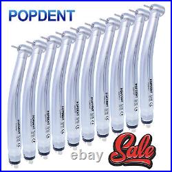 10 POPDENT Dental High Speed Handpiece Push Turbine 4 Holes Fit NSK Pana Max