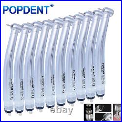 10 POPDENT Dental High Speed Handpiece Push Turbine 4 Holes Fit NSK Pana Max