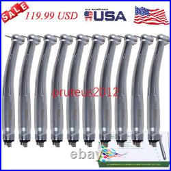 10 pieces NSK Style Dental High Speed Handpiece Push Button 4 holes Fit STNABM