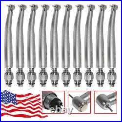 10Dental High Speed Turbine Handpiece 4 Hole Quick Coupler Coupling Fit SANT