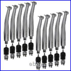 10Dental High Speed Turbine Handpiece Standard Head Quick Coupler 4hole fit NSK