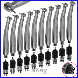 10Dental High Speed Turbine Handpiece Standard Head Quick Coupler 4hole fit NSK