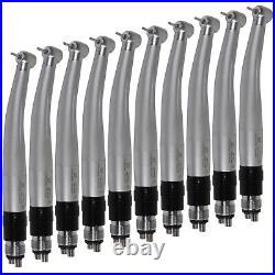 10Dental High Speed Turbine Handpiece Standard Head Quick Coupler 4hole fit NSK