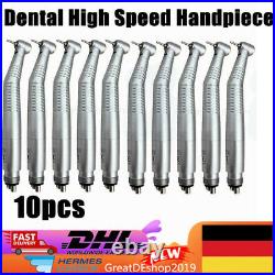 10Handstück Dental High Speed LED Fiber Optic Handpiece Turbine 4Loch