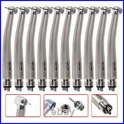 10PCS Dental High Speed Handpiece Clean Head 4Holes Push Button Fit NSK SANDENT