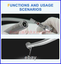 10X YABANGBANG Dental Fiber Optic LED High Speed Handpiece 4/6-Hole Turbine YD6