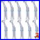 10pcs Dental Low Slow Speed Handpiece Contra Angle Push Button Type 2.35mm Burs