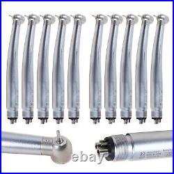 10pcs NSK Style Dental Fast High Speed Handpiece 4 Hole Push Button Turbine 4-H