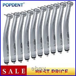 10pcs POPDENT NSK PANA MAX Style Dental High Speed Handpiece Push Button 4 Hole