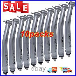 10pcs POPDENT NSK PANA MAX Style Dental High Speed Handpiece Push Button 4 Hole