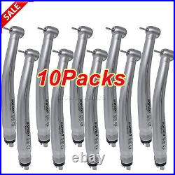 10pcs POPDENT NSK PANA MAX Style Dental High Speed Handpiece Push Button 4 Hole