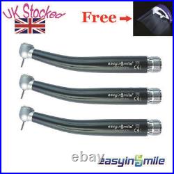 3 Packs Dental High Speed Handpiece Air Turbine Push Button 2 Hole for S-Max