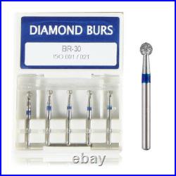 5/100/1000 Dental Diamond Burs Drill Medium FG1.6MM Fit High Speed Handpiece A1