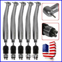 5 x NSK Style Dental High Speed Handpieces Handpiece with Quick Coupling 4hole