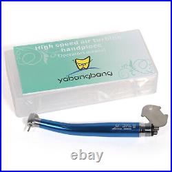 5X NSK Style Dental High Speed Turbine Handpiece Push Button 4-Hole Blue UK-MYN