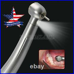 5pcs 4 Hole Dental E-generator LED High Speed Handpiece SELF POWER Triple spray