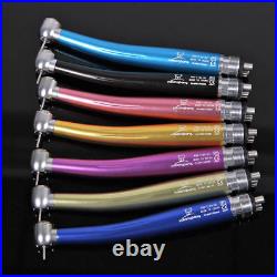 7X NSK Style Dental High Speed 4-H Handpiece Push Button Air Turbine 7 Color UK