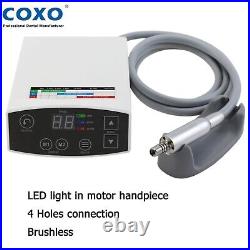 COXO Dental Electric Micro Motor LED Handpiece 15 11 Contra Angle Fiber Optic