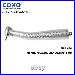 COXO Dental High Speed Fiber Optic Turbine Fit NSK 6 Pin LED Coupling Handpiece
