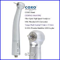 COXO Dental High Speed Handpiece Fiber Optic LED Kavo Multiflex NSK WH Coupler 6