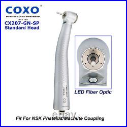 COXO YUSENDENT CX207-G Dental Fiber Optic LED High Speed Handpiece Air Turbine