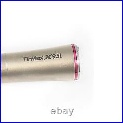 Dental 15 Increasing LED Fiber Optic Contra Angle Handpiece X95L Red Ring