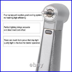 Dental 15 Increasing Speed LED Fiber Optic Contra Angle Handpiece Push Button