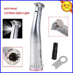 Dental 15 LED Fiber Optic High Speed Contra Angle Handpiece Fit NSK Bien Air