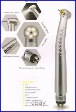 Dental 5 LED Shadowless High Speed Handpiece 5 Water Spray W&H Type 2/4 Holes