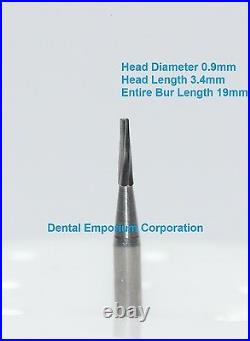 Dental Carbide Burs FG # 169 Tapered Fissure for High Speed Handpiece 100/pk