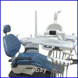 Dental Chair Leather DC Motor Unit Hard Leather + High Low Speed Handpiece Set