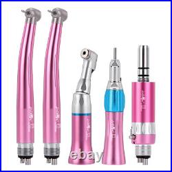 Dental Color High and Low Speed Handpiece Kit Contra Angle Straight Air motor