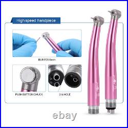 Dental Color High and Low Speed Handpiece Kit Contra Angle Straight Air motor