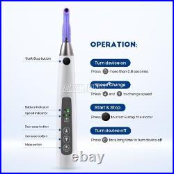 Dental Cordless Hygiene Prophy Handpiece 360° Swivel High Torque+2X Prophy Angle