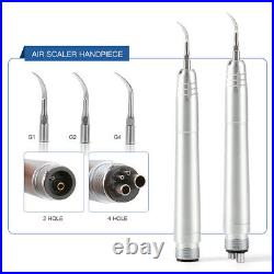 Dental E-generator High Low Speed Handpiece Air Scaler Latch Contra Angle Kit 4H