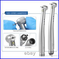 Dental E-generator High Low Speed Handpiece Air Scaler Latch Contra Angle Kit 4H