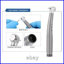 Dental E-generator LED High Low Speed Handpiece Air motor Kit Contra Angle 2Hole