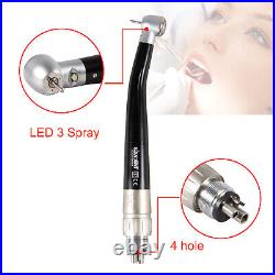 Dental High Speed/E-generator LED /Fiber Optic Handpiece 4/6H Coupler fit NSK UK