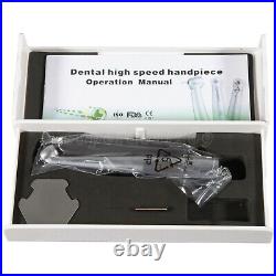 Dental High Speed (Fiber Optic LED) Turbine Handpiece Mini 45° 4H/6H Coupler UK