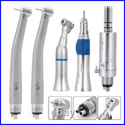 Dental High Speed Low Speed Handpiece Kit 2,4holes/ Diamond Burs Medium FG Grit