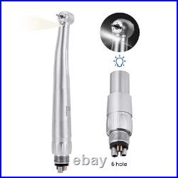 Dental LED Fiber Optic High Speed Handpiece /Quick Coupling 6 Holes Fit for NSK