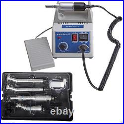 Dental Lab Marathon Polisher Electric Micromotor+4H High Low Speed Handpiece Kit