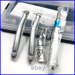 Dental Low High Speed Handpiece Kit Straight Nose Contra Angle Air Motor 2HOLE