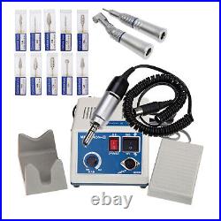 Dental Marathon Electric Micromotor Polisher/Contra Straight Handpiece/10Bur UK