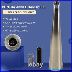 NSK Style Dental 11 Fiber Optic LED Contra Angle Slow Low Speed Handpiece DS