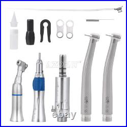 NSK Style Dental High Low Speed Handpiece Kit Contra Angle Straight Air Motor