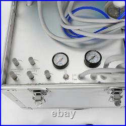 Portable Dental Delivery Unit Case + Compressor High Low Speed Handpiece Tube 4H