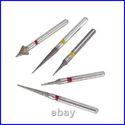 UK 5pcs/kit Dental Diamond Burs Tooth Drill Set Interproximal Enamel High Speed